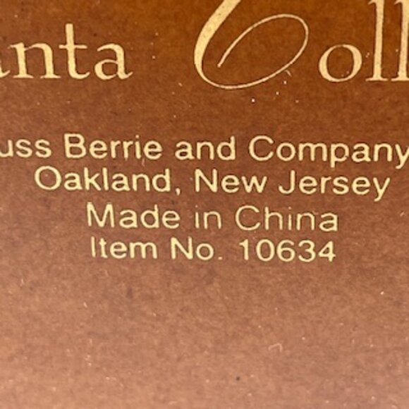 Vintage Russ Santa Collection Fireman Santa Figurine Christmas Turnouts & Bear - Picture 9 of 10